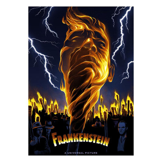 Universal Monsters Kunstdruck Frankenstein Limited Edition 42 x 30 cm Image