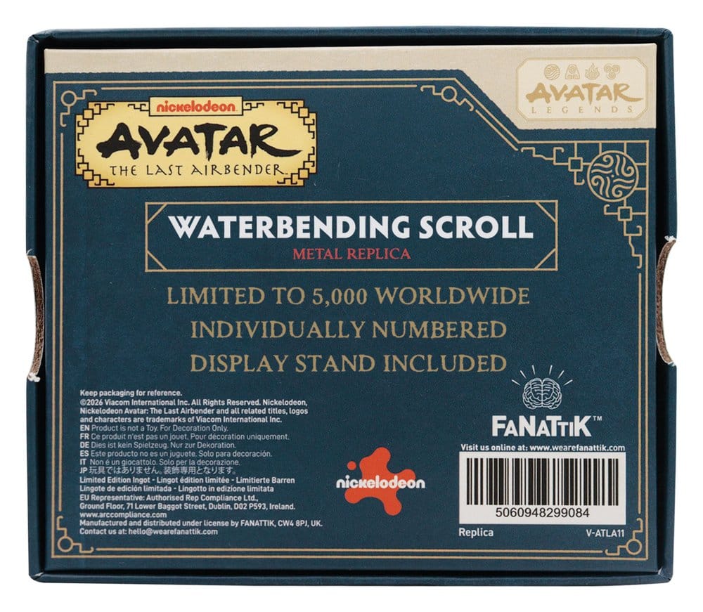 Avatar Der Herr der Elemente Replik Waterbending Scroll Image 5