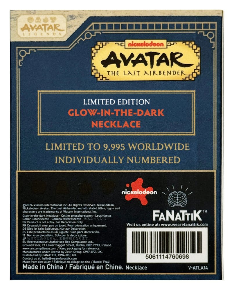 Avatar: Der Herr der Elemente Limited Edition im Dunkeln leuchtende Elemente Halskette Image 7