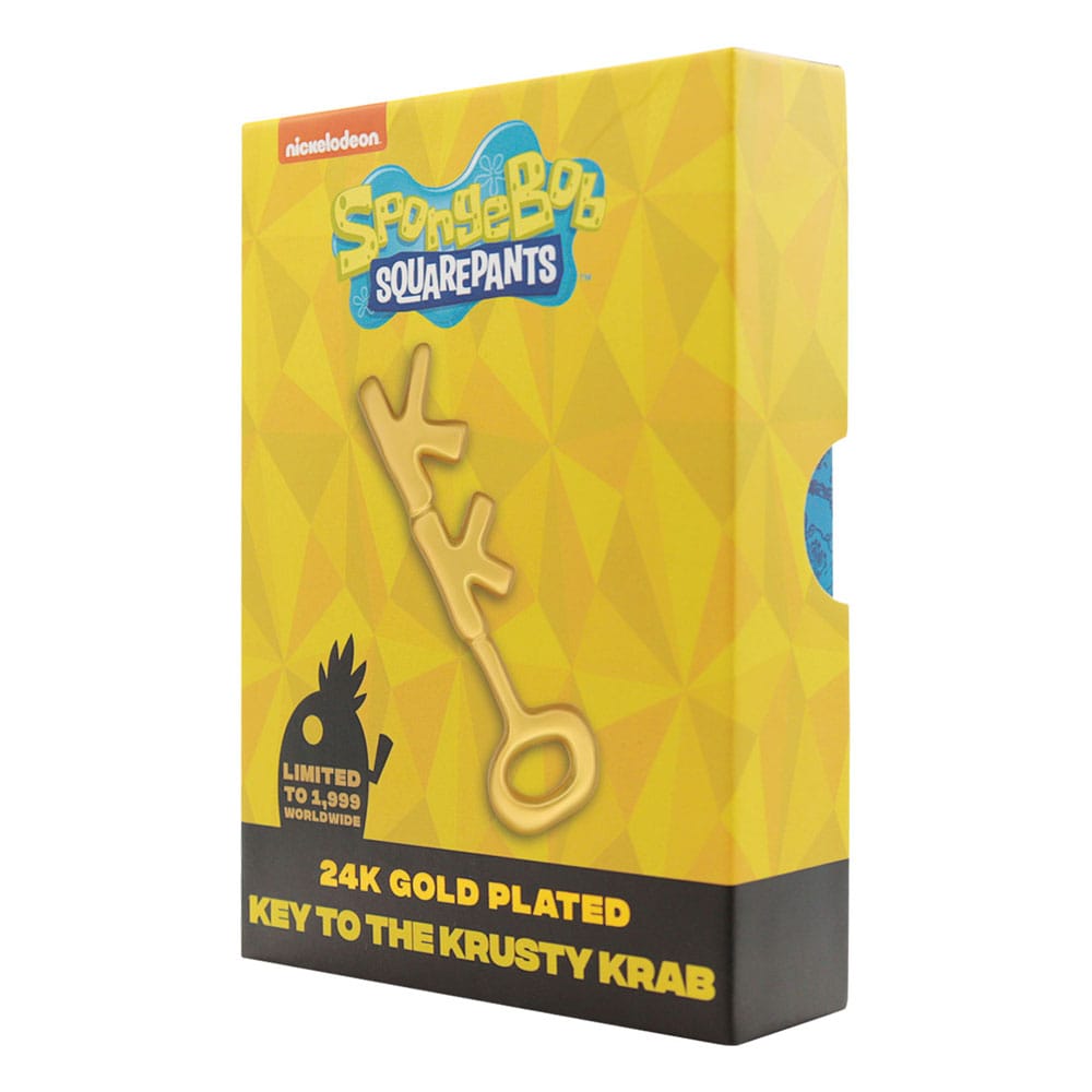 SpongeBob Schwammkopf Replik Krosse Krabbe Key 24k Gold Plated Image 2