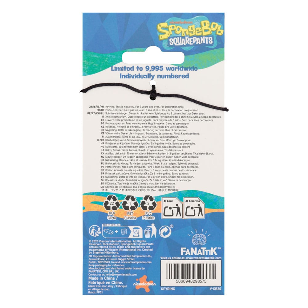 SpongeBob Schwammkopf Schlüsselanhänger Driver License Limited Edition Image 3