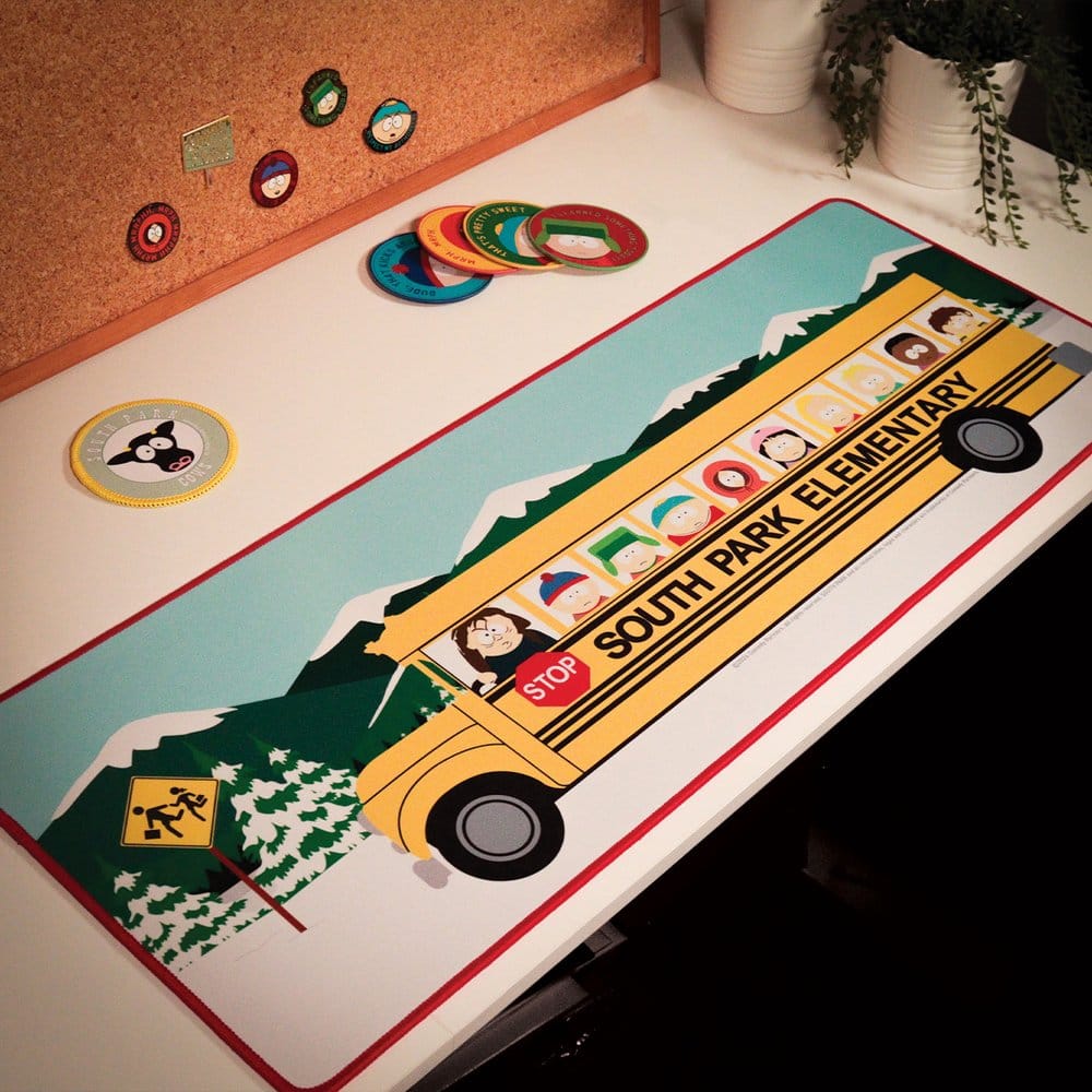 South Park Schreibtischunterlage & Untersetzer Elementary School Bus Image 7