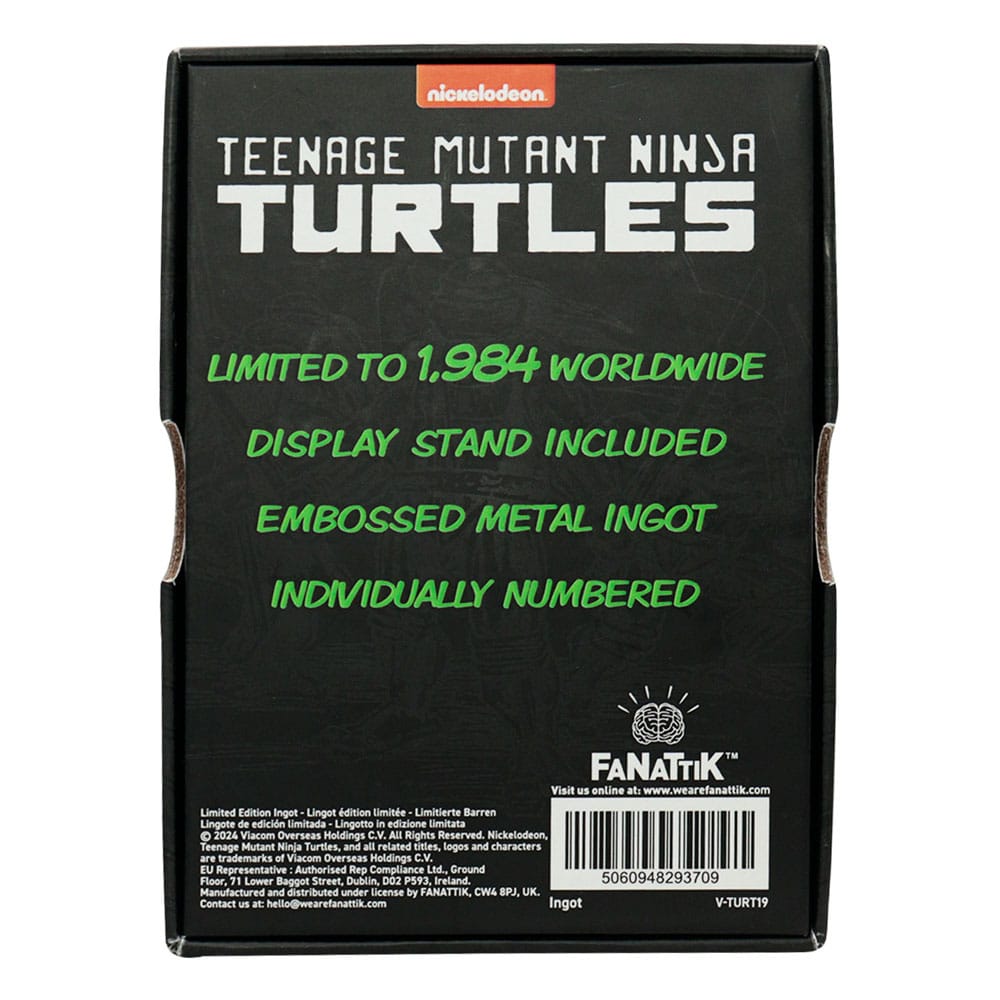 Teenage Mutant Ninja Turtles Metallbarren 40th Anniversary Green Limited Edition Image 3