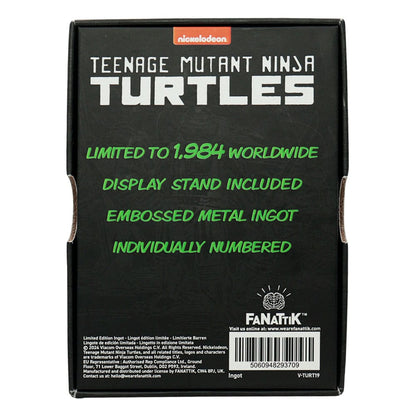 Teenage Mutant Ninja Turtles Metallbarren 40th Anniversary Green Limited Edition Image 3