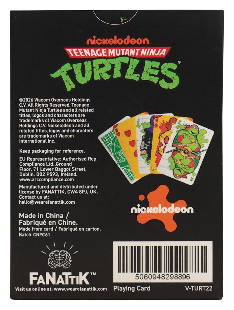 Teenage Mutant Ninja Turtles Spielkarten Display (12) Image 3