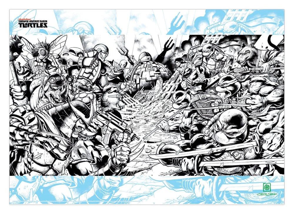 Teenage Mutant Ninja Turtles Kunstdruck Comic Limited Edition 42 x 30 cm Image 1