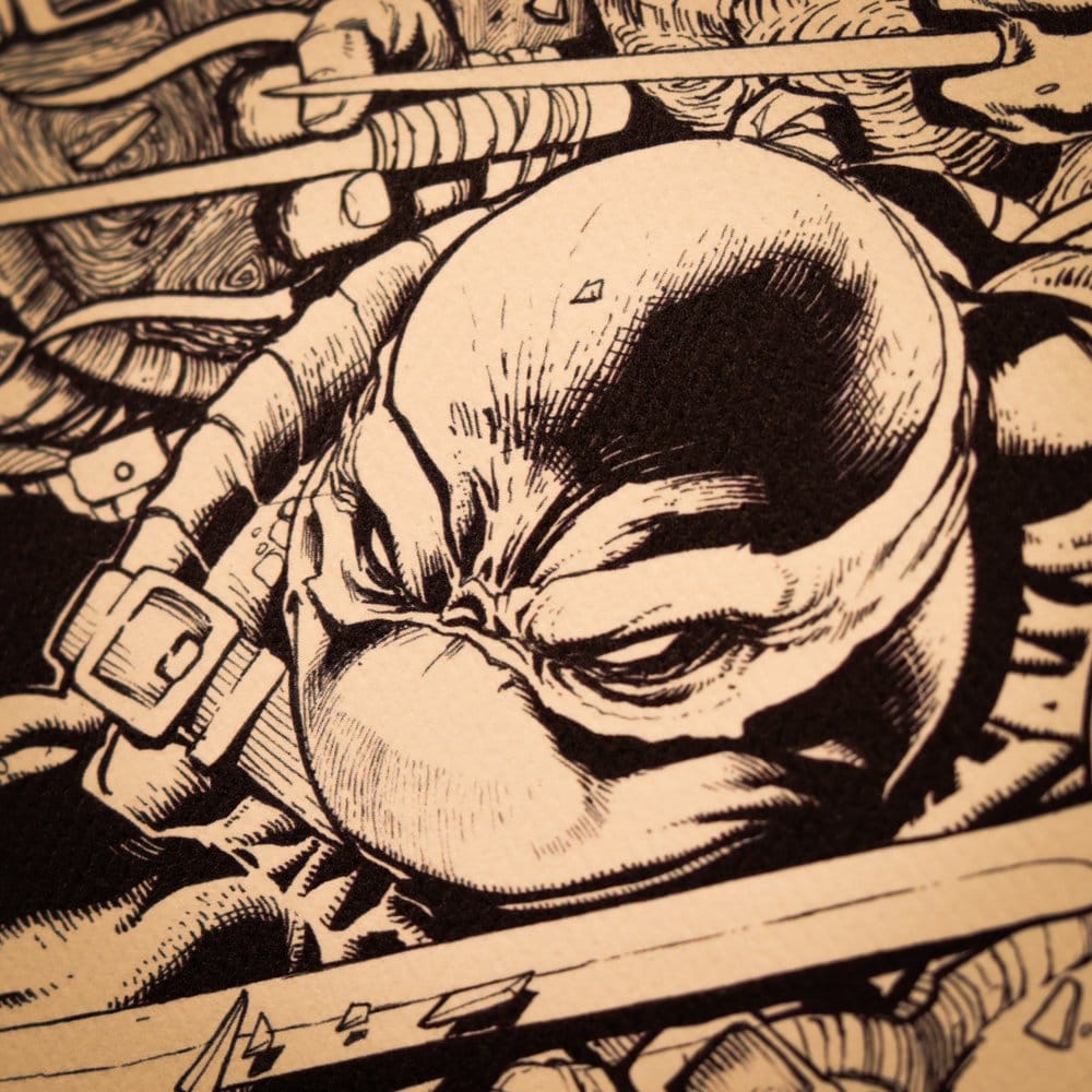 Teenage Mutant Ninja Turtles Kunstdruck Comic Limited Edition 42 x 30 cm Image 5