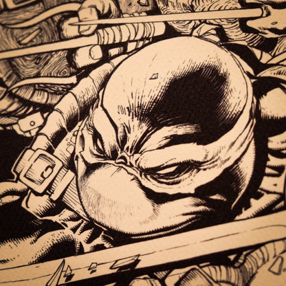 Teenage Mutant Ninja Turtles Kunstdruck Comic Limited Edition 42 x 30 cm Image 5