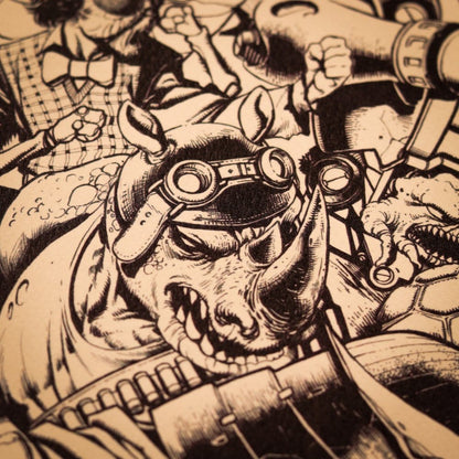 Teenage Mutant Ninja Turtles Kunstdruck Comic Limited Edition 42 x 30 cm Image 6