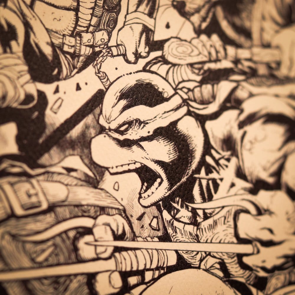 Teenage Mutant Ninja Turtles Kunstdruck Comic Limited Edition 42 x 30 cm Image 7