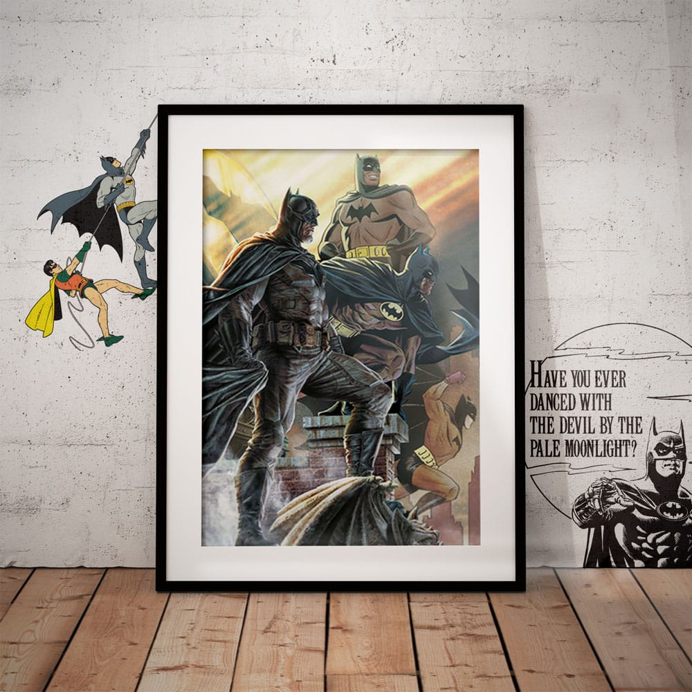 DC Comis Kunstdruck Batman 85th Anniversary Limited Edition 42 x 30 cm Image 3