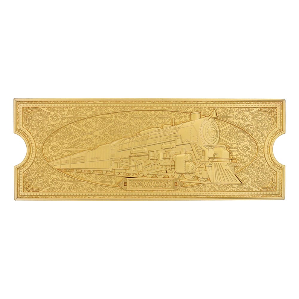 Der Polarexpress Replik Train Ticket 24k Gold Plated Limited Edition Image 1