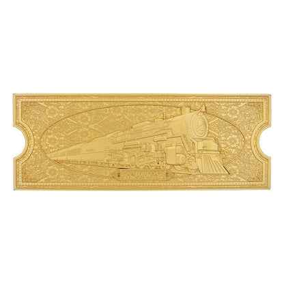 Der Polarexpress Replik Train Ticket 24k Gold Plated Limited Edition Image 1