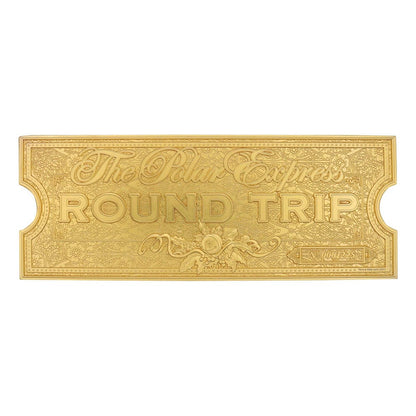 Der Polarexpress Replik Train Ticket 24k Gold Plated Limited Edition Image 3