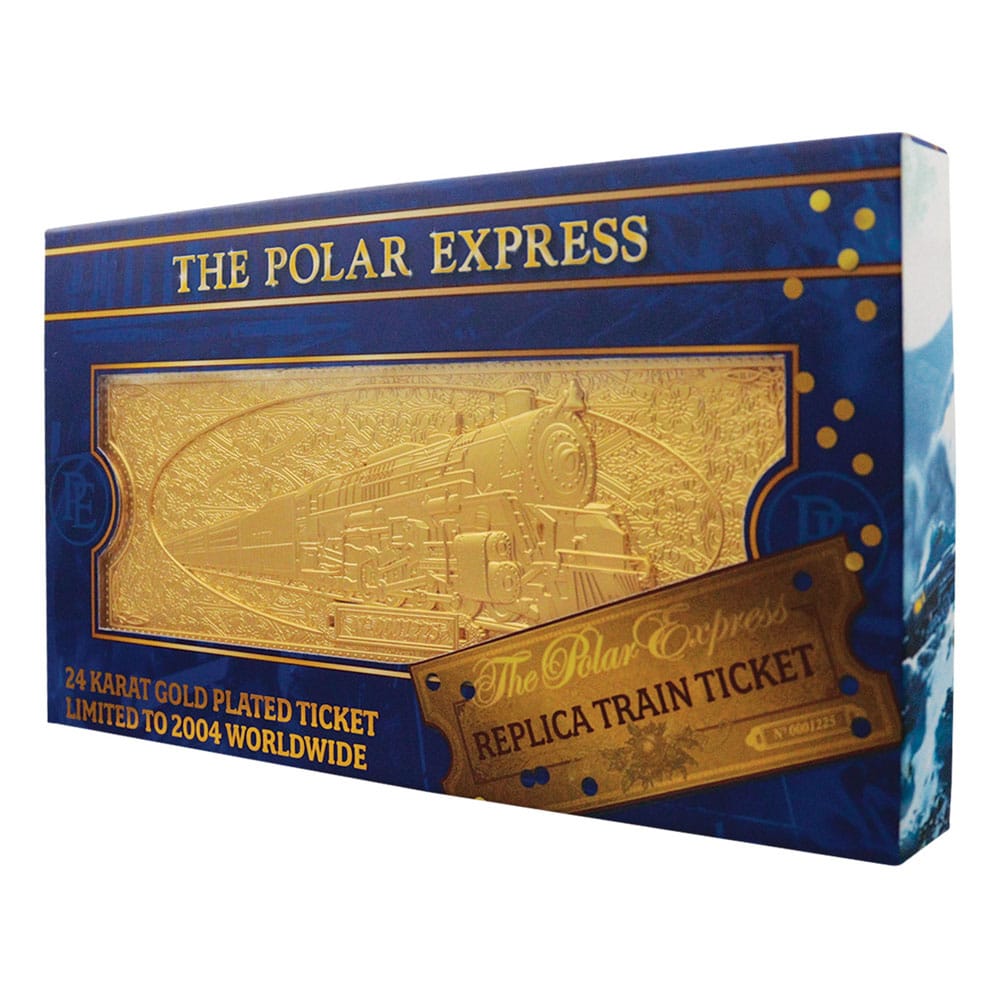 Der Polarexpress Replik Train Ticket 24k Gold Plated Limited Edition Image 4