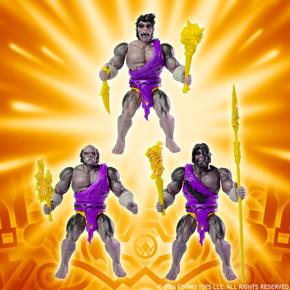 Legends of Dragonore Wave 2: Dragon Hunt Actionfiguren 3er-Pack Brukteror Cave Men 14 cm Image 2