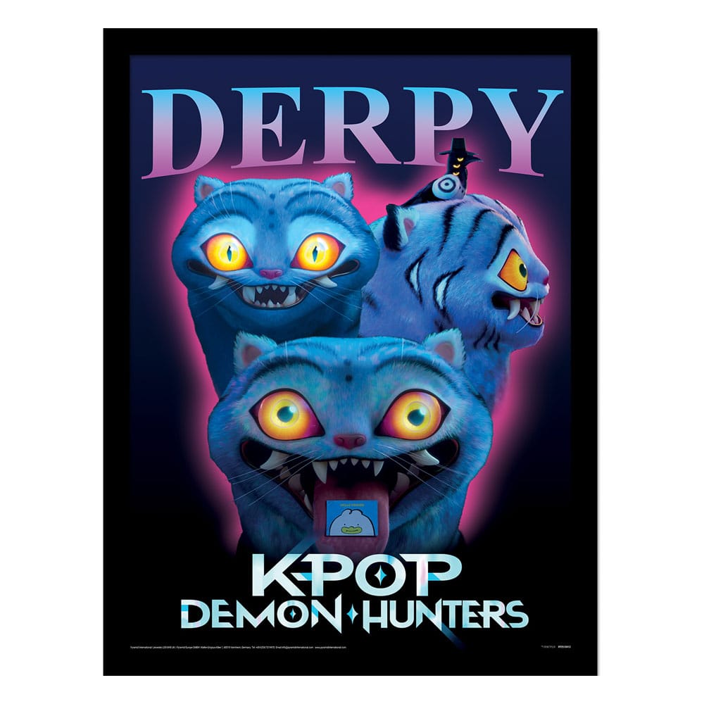 KPop Demon Hunters Collector Print Poster im Rahmen Derpy Image 1