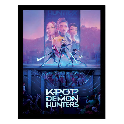 KPop Demon Hunters Collector Print Poster im Rahmen Movie Key Art Image 1