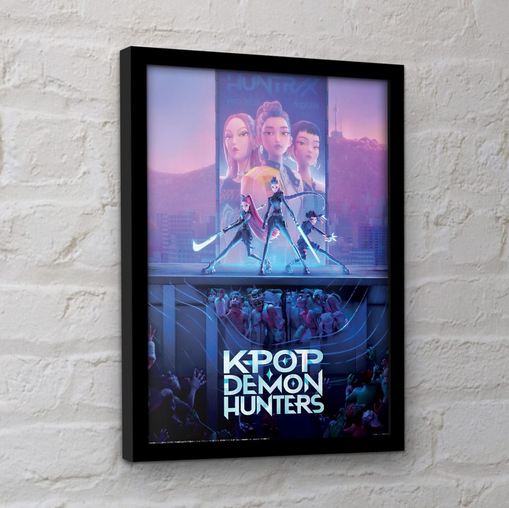 KPop Demon Hunters Collector Print Poster im Rahmen Movie Key Art Image 2