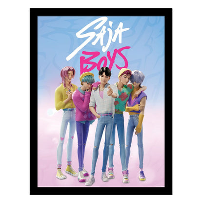 KPop Demon Hunters Collector Print Poster im Rahmen Saja Boys Image 1