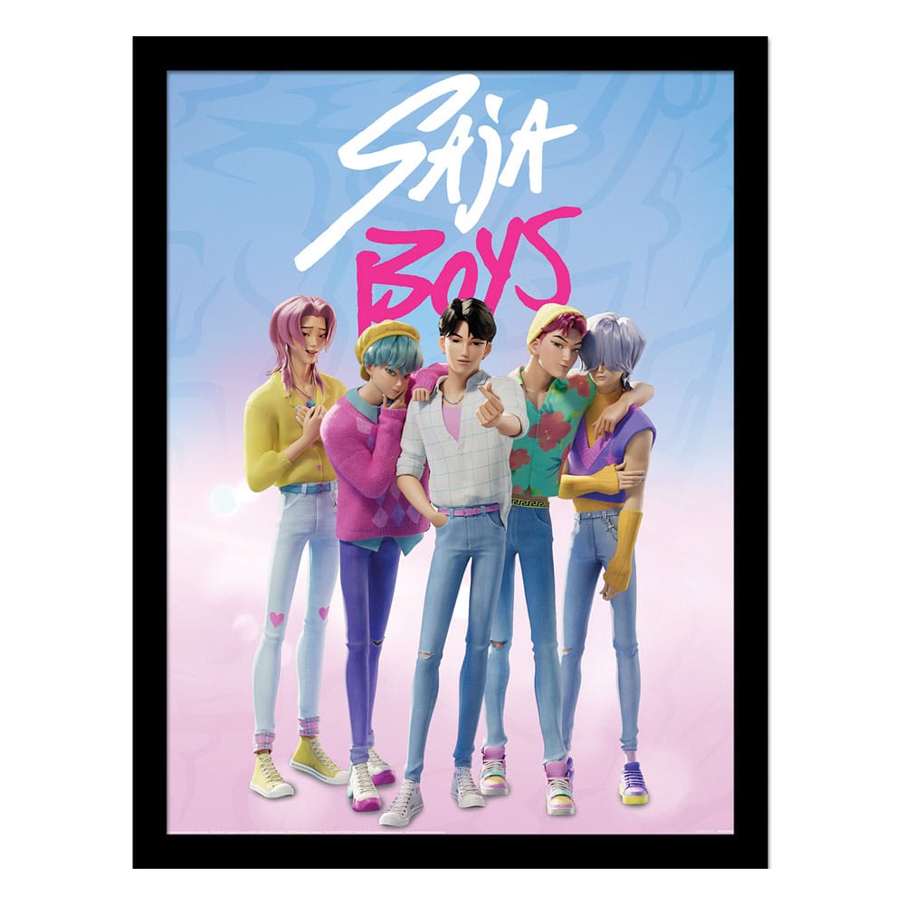 KPop Demon Hunters Collector Print Poster im Rahmen Saja Boys Image 1