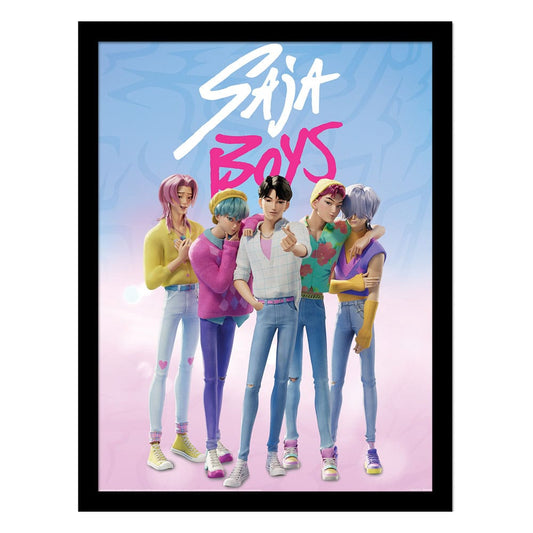 KPop Demon Hunters Collector Print Poster im Rahmen Saja Boys Image 1