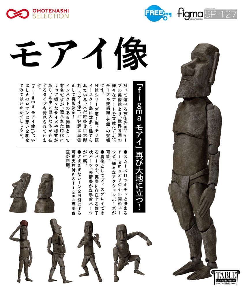 The Table Museum Figma Actionfigur Moai 14 cm Image 10
