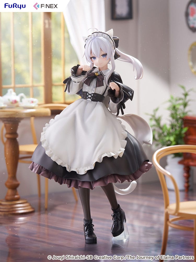 Wandering Witch: The Journey of Elaina F:NEX PVC Statue 1/7 Elaina Maid costume with cat ears Ver. 24 cm Image 2