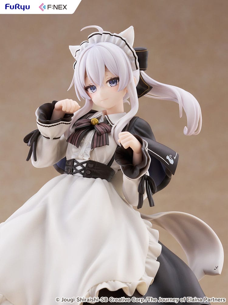 Wandering Witch: The Journey of Elaina F:NEX PVC Statue 1/7 Elaina Maid costume with cat ears Ver. 24 cm Image 5