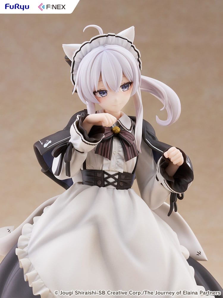 Wandering Witch: The Journey of Elaina F:NEX PVC Statue 1/7 Elaina Maid costume with cat ears Ver. 24 cm Image 7