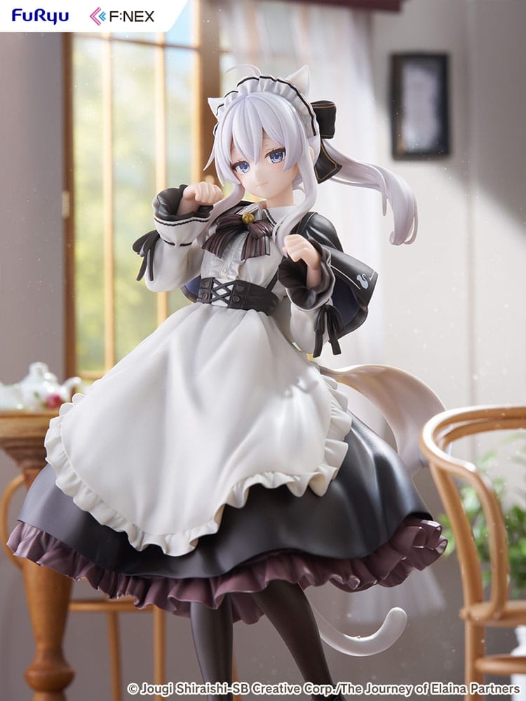 Wandering Witch: The Journey of Elaina F:NEX PVC Statue 1/7 Elaina Maid costume with cat ears Ver. 24 cm Image 9