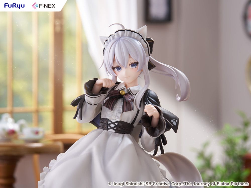 Wandering Witch: The Journey of Elaina F:NEX PVC Statue 1/7 Elaina Maid costume with cat ears Ver. 24 cm Image 12