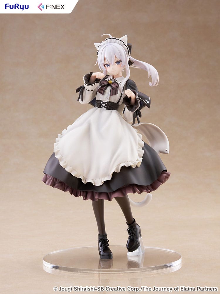 Wandering Witch: The Journey of Elaina F:NEX PVC Statue 1/7 Elaina Maid costume with cat ears Ver. 24 cm Image 14