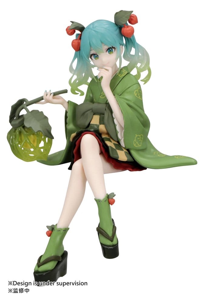 Hatsune Miku Noodle Stopper PVC Figur Flower Fairy Winter Cherry Green Color Ver. 15 cm Image 1
