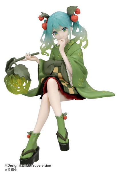 Hatsune Miku Noodle Stopper PVC Figur Flower Fairy Winter Cherry Green Color Ver. 15 cm Image 1