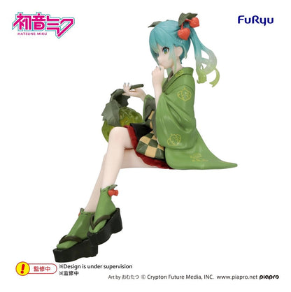 Hatsune Miku Noodle Stopper PVC Figur Flower Fairy Winter Cherry Green Color Ver. 15 cm Image 2