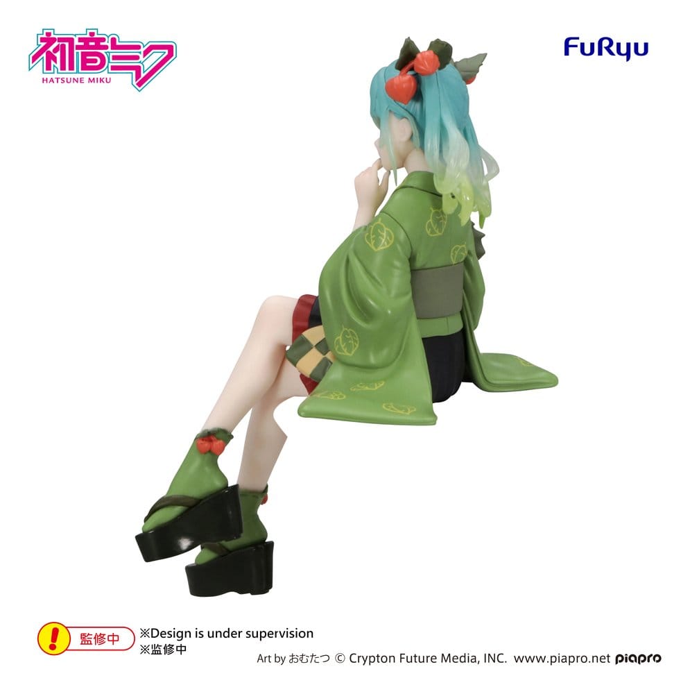 Hatsune Miku Noodle Stopper PVC Figur Flower Fairy Winter Cherry Green Color Ver. 15 cm Image 3