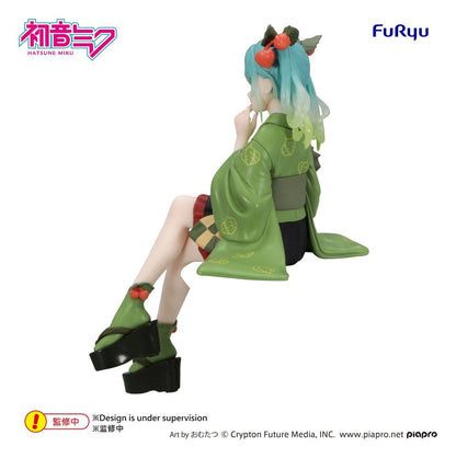 Hatsune Miku Noodle Stopper PVC Figur Flower Fairy Winter Cherry Green Color Ver. 15 cm Image 3