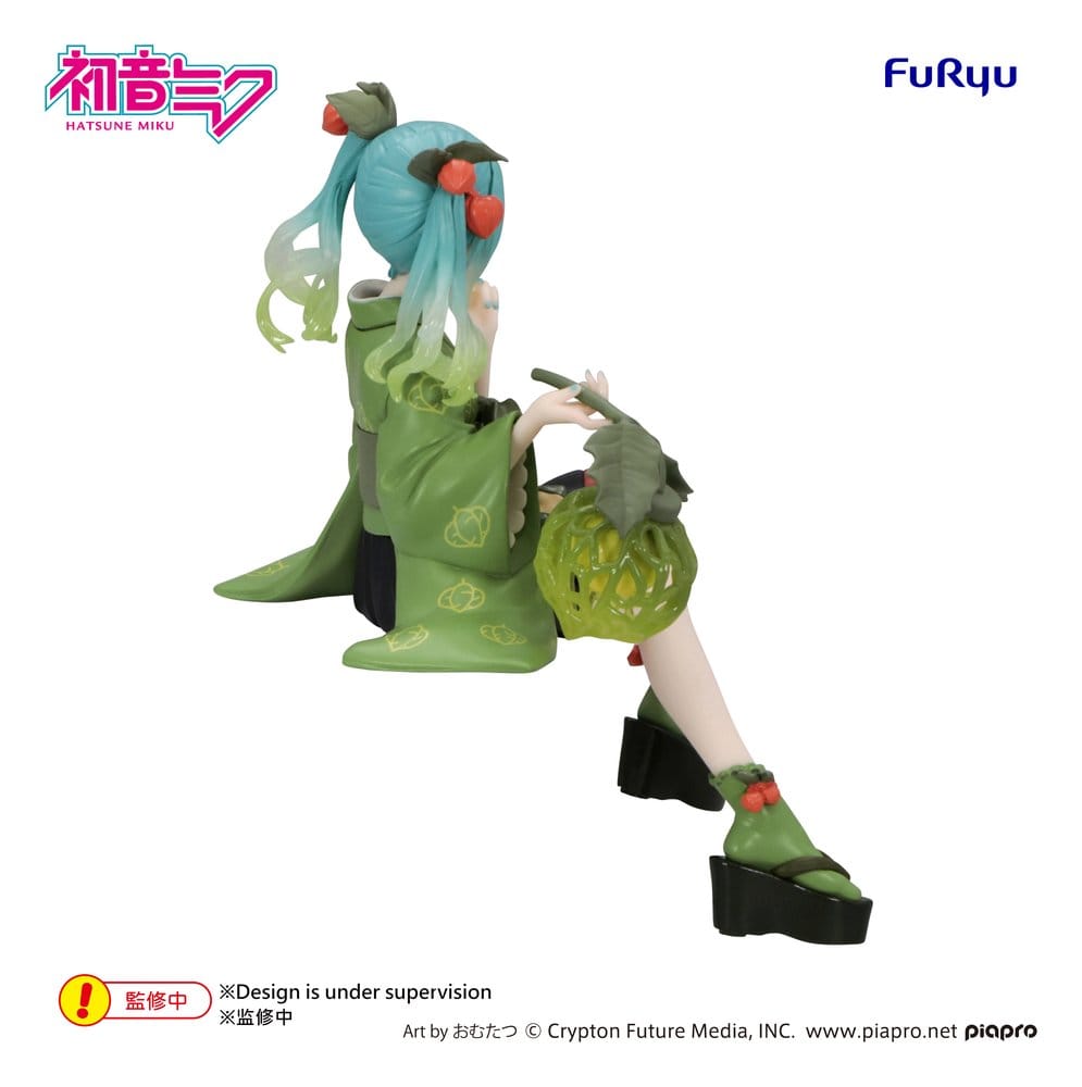 Hatsune Miku Noodle Stopper PVC Figur Flower Fairy Winter Cherry Green Color Ver. 15 cm Image 5
