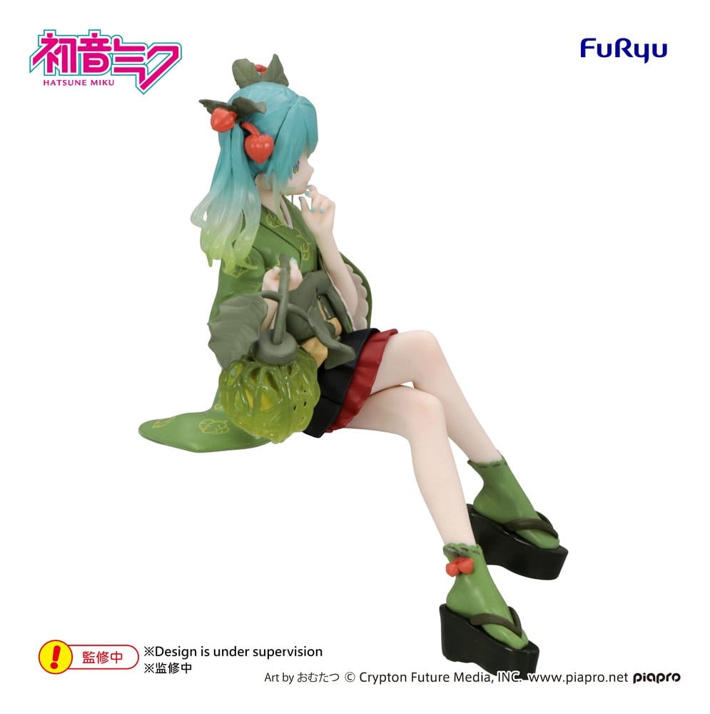 Hatsune Miku Noodle Stopper PVC Figur Flower Fairy Winter Cherry Green Color Ver. 15 cm Image 6