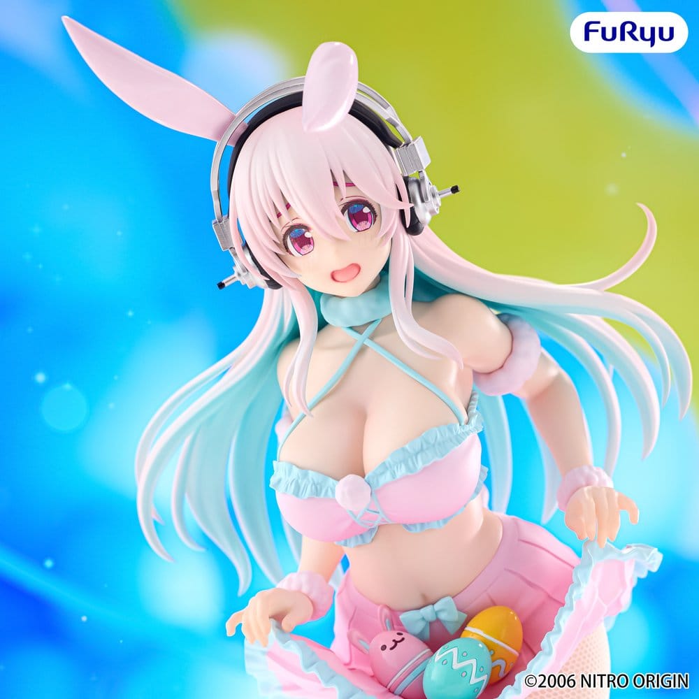 Super Sonico BiCute Bunnies PVC Figur Pastel Easter Ver. 29 cm Image 2