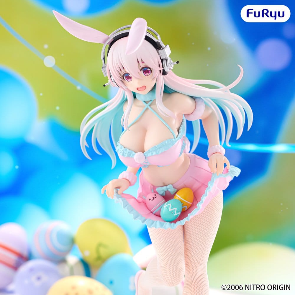 Super Sonico BiCute Bunnies PVC Figur Pastel Easter Ver. 29 cm Image 5