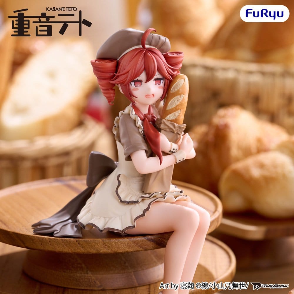 UTAU Noodle Stopper PVC Figur Kasane Teto Baguette Ver. 14 cm Image 4