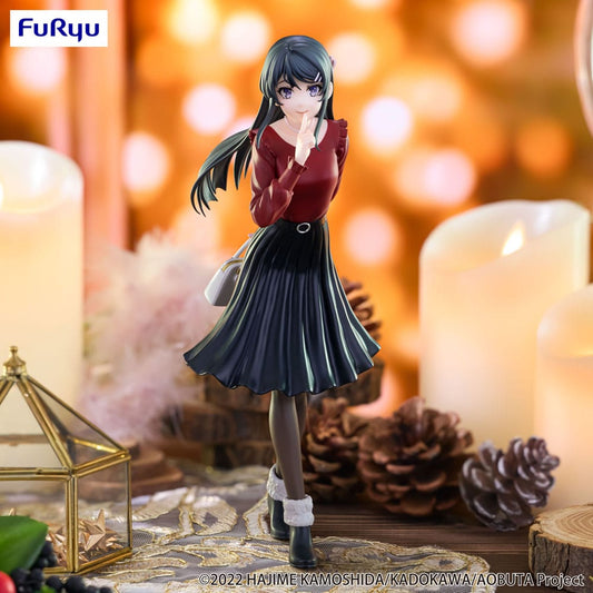 Rascal Does Not Dream of Bunny Girl Senpai Trio-Try-iT PVC Statue Mai Sakurajima Winter Outfit Ver. 21 cm Image 2