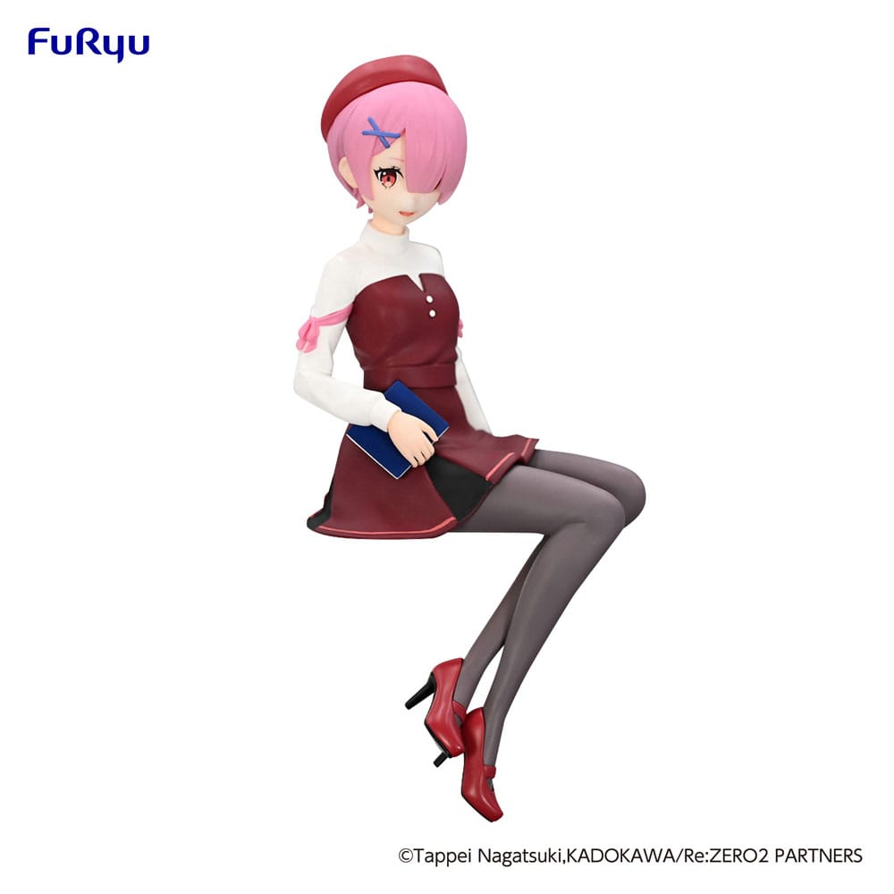 Re:Zero Starting Life in Another World Noodle Stopper PVC Statue Ram Book Girl Ver. 14 cm Image 1