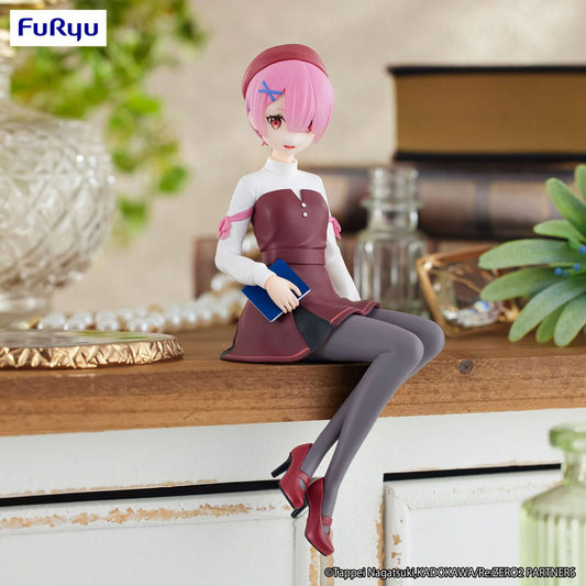 Re:Zero Starting Life in Another World Noodle Stopper PVC Statue Ram Book Girl Ver. 14 cm Image 2