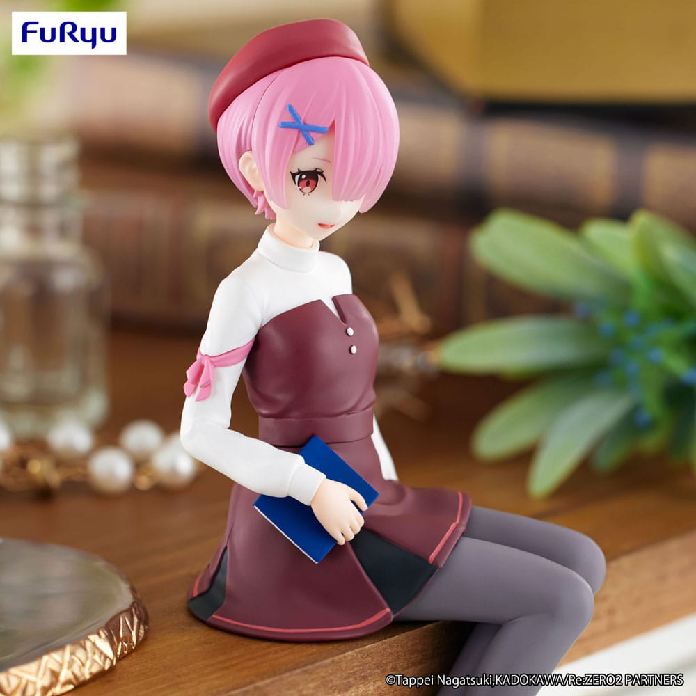 Re:Zero Starting Life in Another World Noodle Stopper PVC Statue Ram Book Girl Ver. 14 cm Image 5