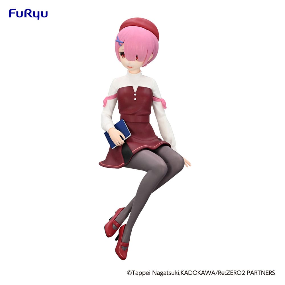 Re:Zero Starting Life in Another World Noodle Stopper PVC Statue Ram Book Girl Ver. 14 cm Image 7