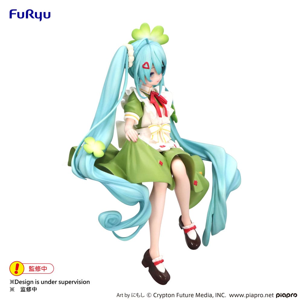 Hatsune Miku Noodle Stopper PVC Statue Flower Fairy Clover 15 cm Image 3