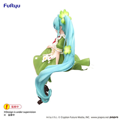 Hatsune Miku Noodle Stopper PVC Statue Flower Fairy Clover 15 cm Image 4